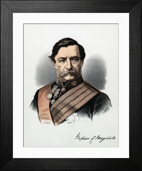 Framed Print : Robert Cornelius Napier, 1st Baron Napier of Magdala, British soldier, c1880 Framed Print : Robert Cornelius Napier, 1st Baron Napier of Magdala, British soldier, c1880