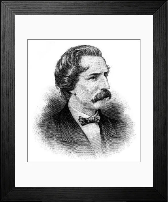Framed Print : Artemus Ward, American humourist and writer, c1880 Framed Print : Artemus Ward, American humourist and writer, c1880