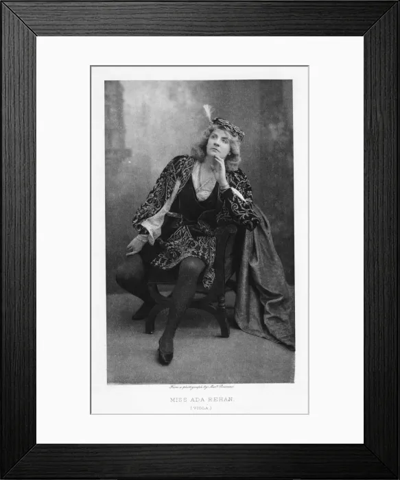 Framed Print : Ada Rehan, Irish-born American actress, c1890. Artist: W&D Downey Framed Print : Ada Rehan, Irish-born American actress, c1890. Artist: W&D Downey