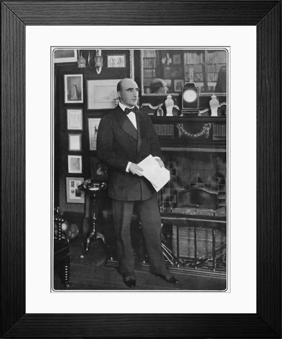 Framed Print : Arthur Wing Pinero, English dramatist, at home, 1903. Artist: W&D Downey Framed Print : Arthur Wing Pinero, English dramatist, at home, 1903. Artist: W&D Downey