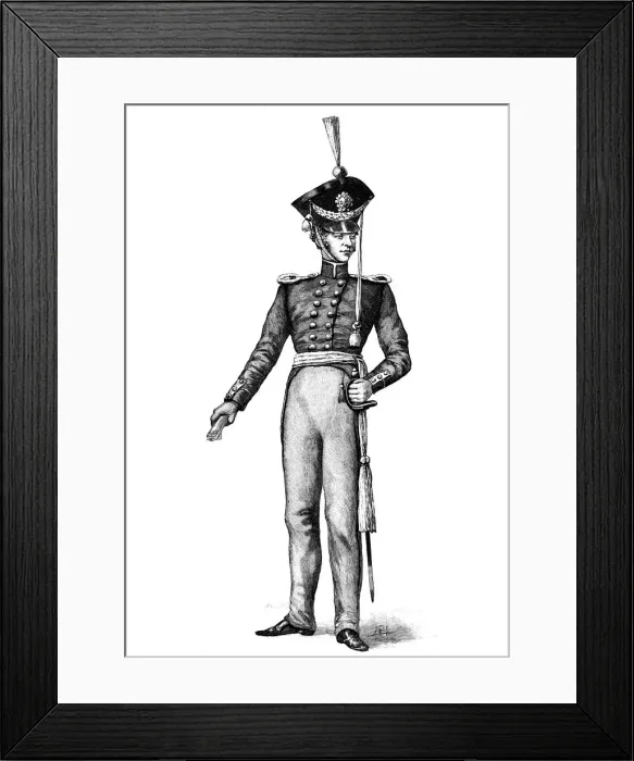 Framed Print : John Ericsson, engineer, pictured in the Swedish army Framed Print : John Ericsson, engineer, pictured in the Swedish army