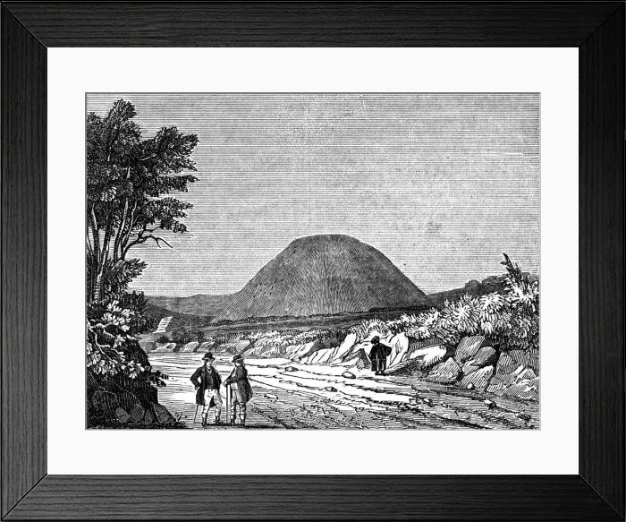 Framed Print : Silbury Hill, Wiltshire, England, 1836 Framed Print : Silbury Hill, Wiltshire, England, 1836