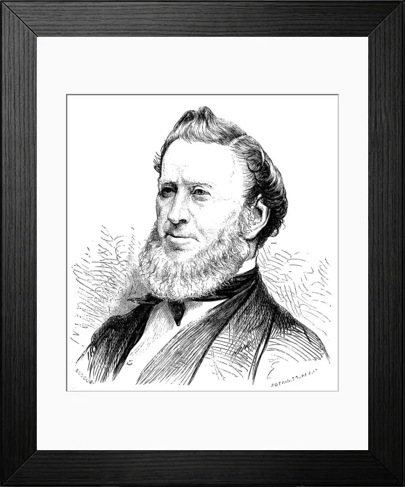Framed Print : Brigham Young, American Mormon leader, 1877 Framed Print : Brigham Young, American Mormon leader, 1877