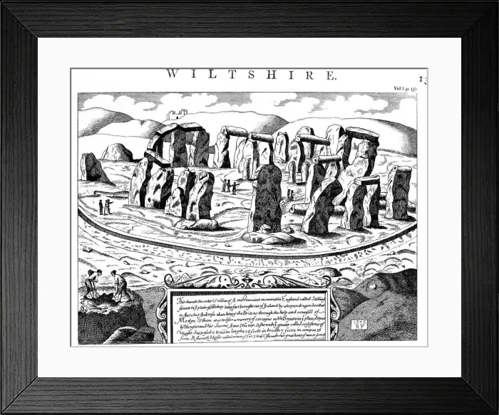 Framed Print : Stonehenge, Wiltshire, 18th century Framed Print : Stonehenge, Wiltshire, 18th century