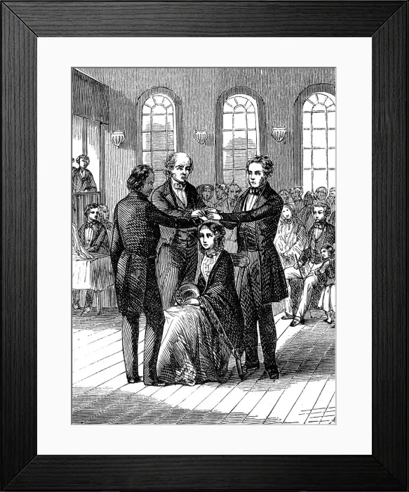 Framed Print : Mormon confirmation ceremony, Salt Lake City, Utah, 1853 Framed Print : Mormon confirmation ceremony, Salt Lake City, Utah, 1853