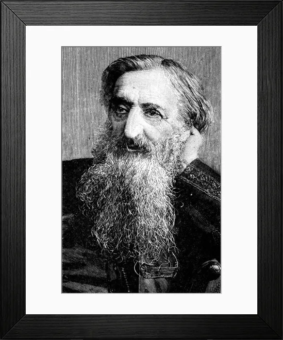Framed Print : General William Booth, evangelical social worker and founder of the Salvation Army, 1894