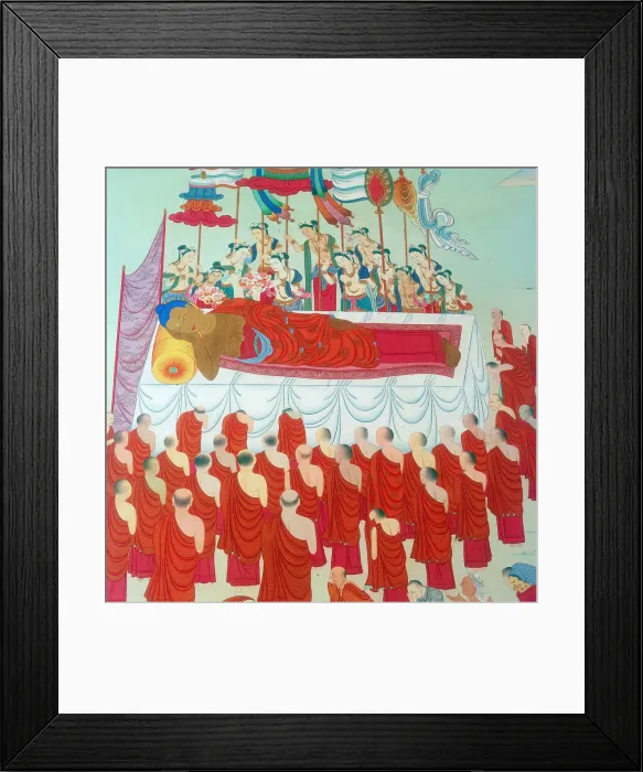 Framed Print : Death of Buddha Framed Print : Death of Buddha