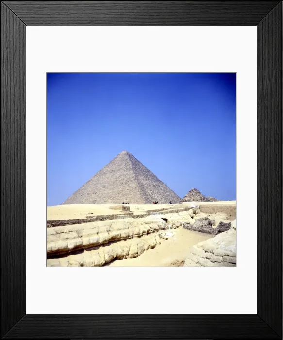 Framed Print : Pyramid at Giza, Egypt, Old Kingdom, c26th century BC Framed Print : Pyramid at Giza, Egypt, Old Kingdom, c26th century BC