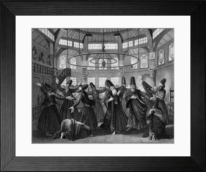 Framed Print : Dervishes, 19th century