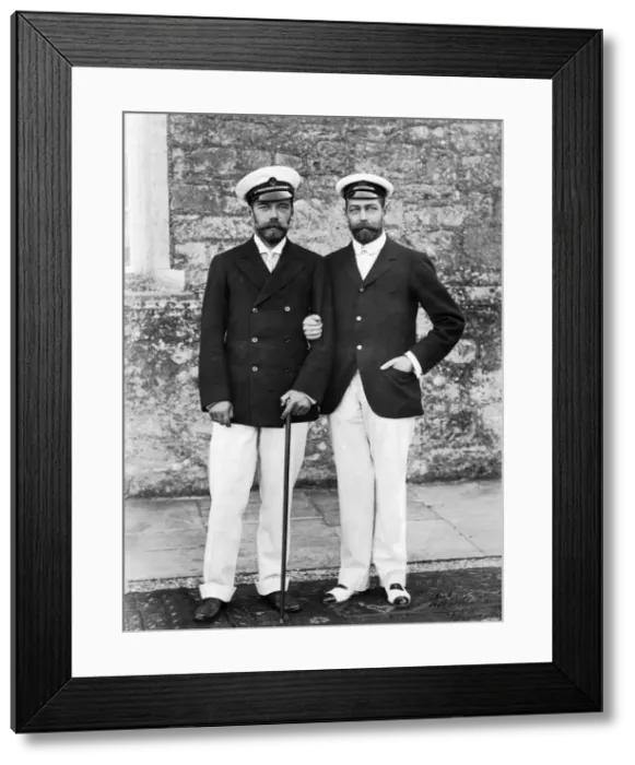Framed Print : Tsar Nicholas II of Russia and King George V of Great Britain Framed Print : Tsar Nicholas II of Russia and King George V of Great Britain