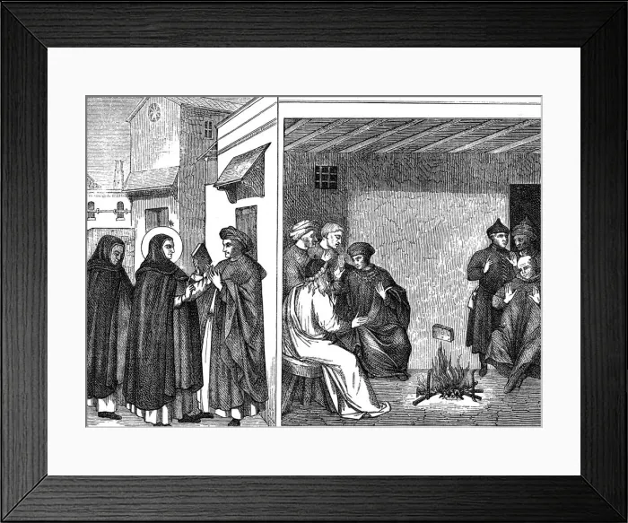 Framed Print : Albigensian heresy, c1190-1220 Framed Print : Albigensian heresy, c1190-1220
