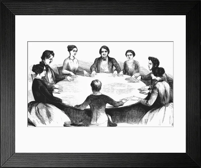 Framed Print : Spiritualist meeting in Leipzig, Germany, 1893 Framed Print : Spiritualist meeting in Leipzig, Germany, 1893