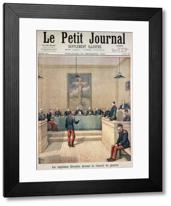 Framed Print : Court martial of Albert Dreyfus, 1894 Framed Print : Court martial of Albert Dreyfus, 1894