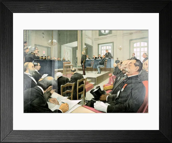 Framed Print : Retrial of Albert Dreyfus, Rennes, France, 1899 Framed Print : Retrial of Albert Dreyfus, Rennes, France, 1899