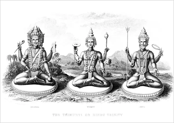 The Hindu Trinity, c1800