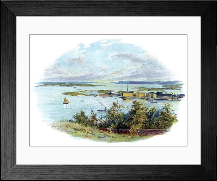 Framed Print : Queenstown / Cobh, harbour for Cork City Framed Print : Queenstown / Cobh, harbour for Cork City