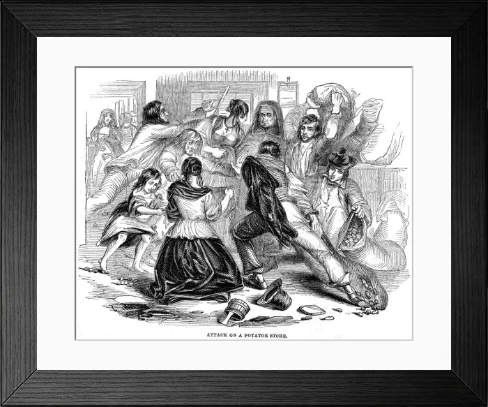 Framed Print : Irish Potato Famine, 1842 Framed Print : Irish Potato Famine, 1842