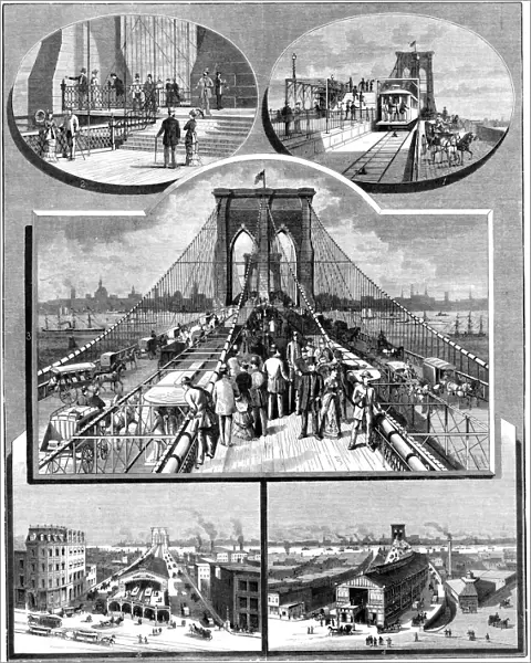 Brooklyn Suspension Bridge, New York, 1883
