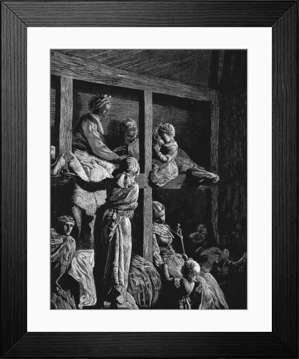 Framed Print : British emigrants on their way to America, 1870 Framed Print : British emigrants on their way to America, 1870