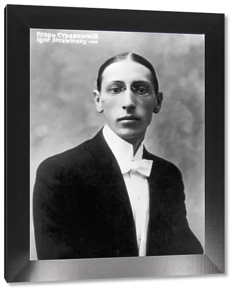 Igor Stravinsky, Russian-born composer, as a young man, c1900