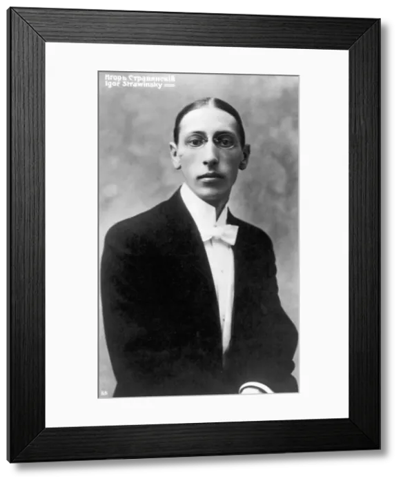 Framed Print : Igor Stravinsky, Russian-born composer, as a young man, c1900 Framed Print : Igor Stravinsky, Russian-born composer, as a young man, c1900