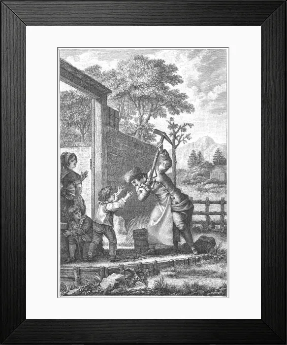 Framed Print : Scene from Confessions by Jean-Jacques Rousseau, 1782-1789 Framed Print : Scene from Confessions by Jean-Jacques Rousseau, 1782-1789