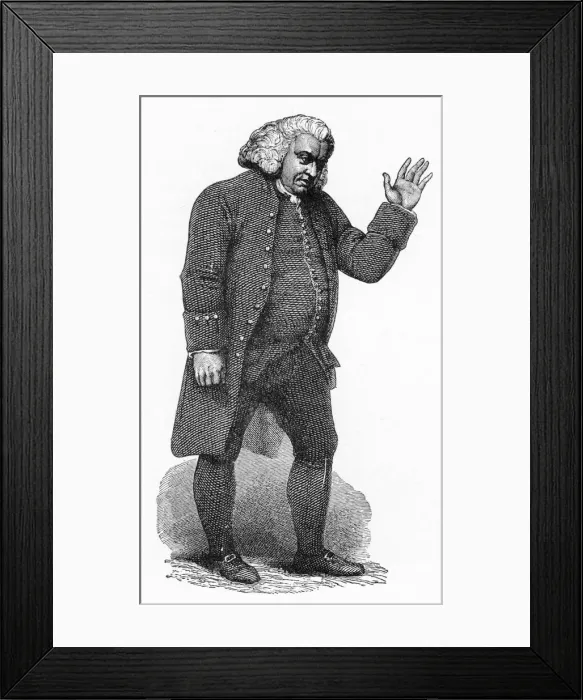 Framed Print : Dr Johnson, English man of letters, c1780