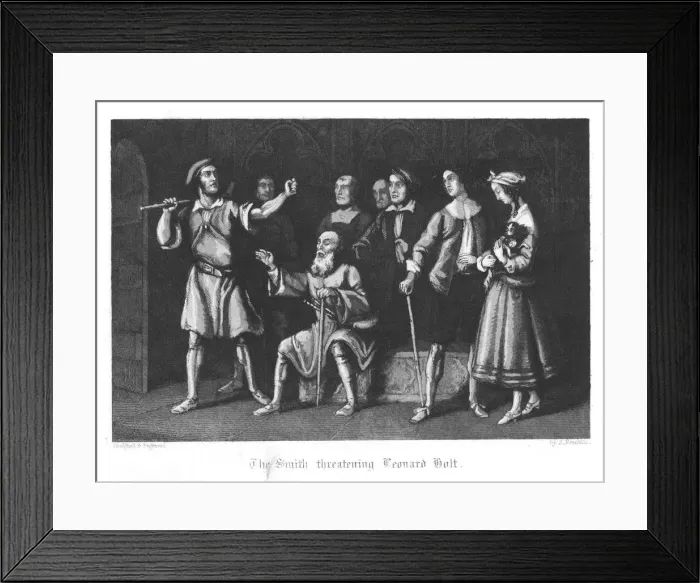 Framed Print : Scene from Old St Pauls by William Harrison Ainsworth, 1855. Artist: John Franklin Framed Print : Scene from Old St Pauls by William Harrison Ainsworth, 1855. Artist: John Franklin