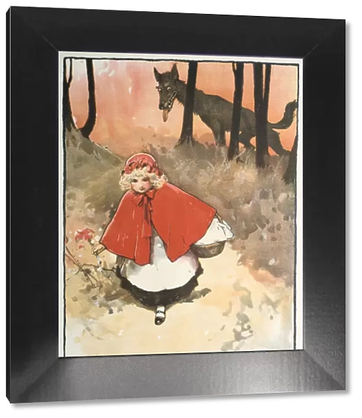 Scene from Little Red Riding Hood, 1900. Artist: Tom Browne