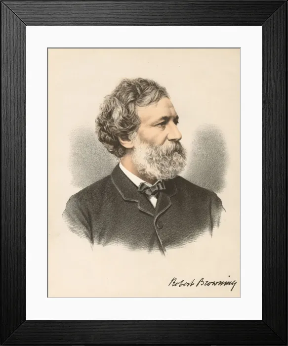 Framed Print : Robert Browning, English poet and dramatist, c1880 Framed Print : Robert Browning, English poet and dramatist, c1880