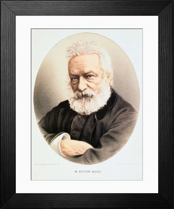 Framed Print : Victor Hugo, French poet, dramatist and novelist, c1880 Framed Print : Victor Hugo, French poet, dramatist and novelist, c1880
