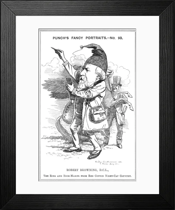 Framed Print : Robert Browning, English poet and dramatist, 1882. Artist: Edward Linley Sambourne Framed Print : Robert Browning, English poet and dramatist, 1882. Artist: Edward Linley Sambourne