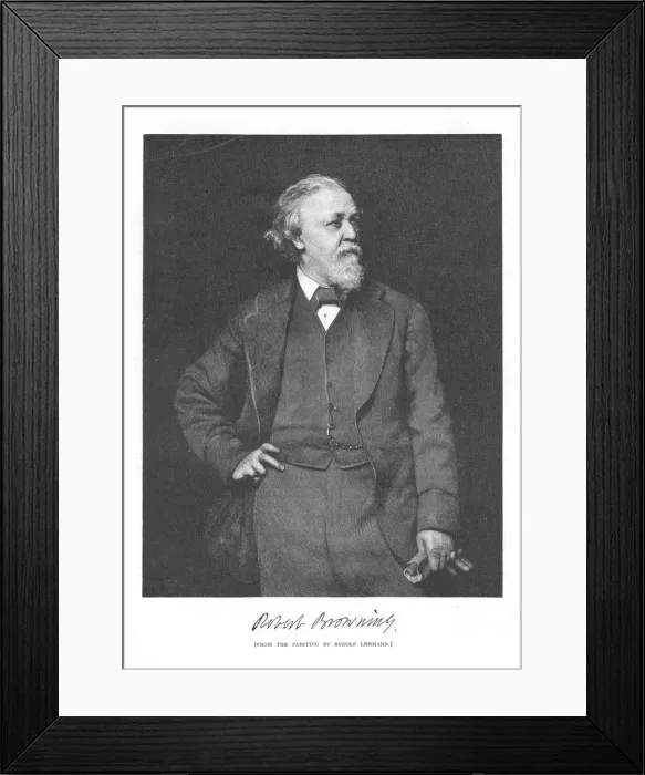 Framed Print : Robert Browning, English poet and dramatist, 1882 Framed Print : Robert Browning, English poet and dramatist, 1882