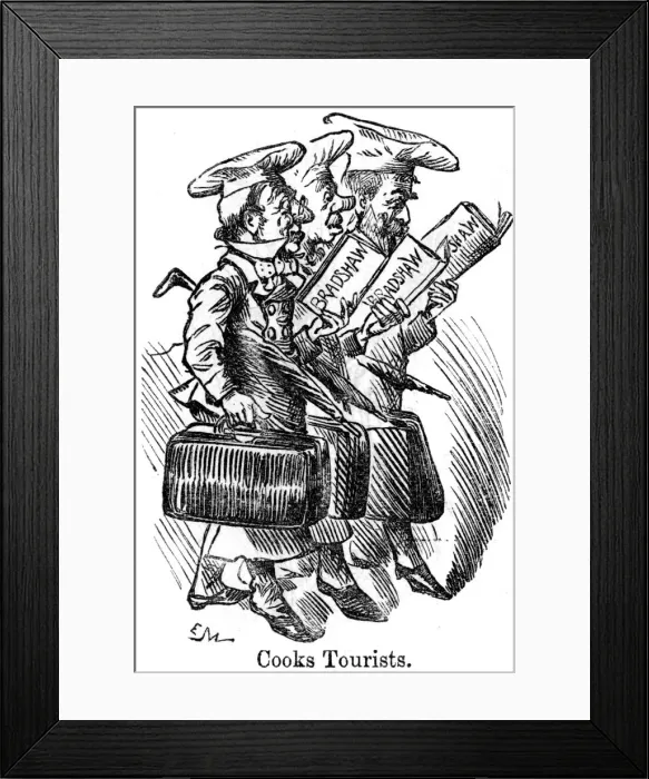 Framed Print : Cooks Tourists, 1889 Framed Print : Cooks Tourists, 1889