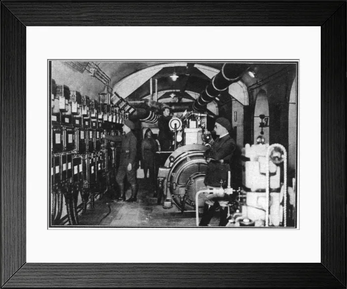 Framed Print : Electric light plant, Maginot Line, France, 1939 Framed Print : Electric light plant, Maginot Line, France, 1939