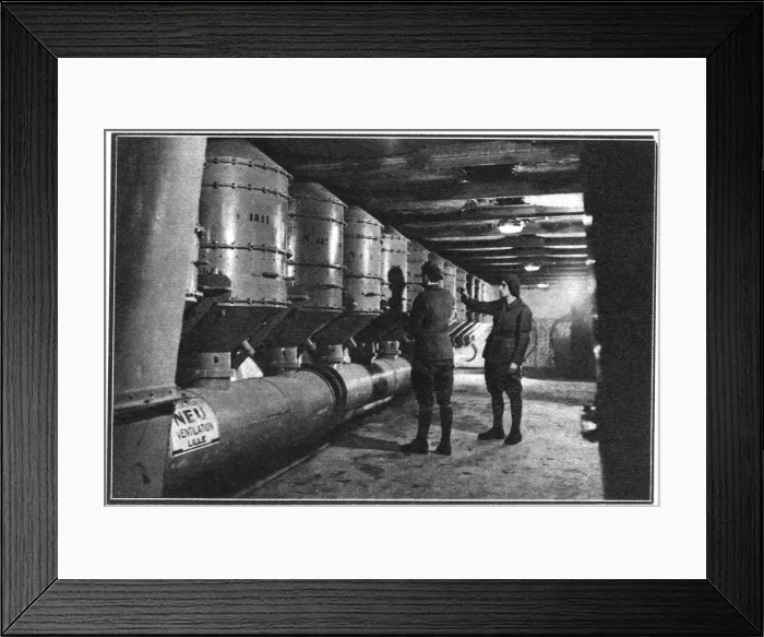 Framed Print : Air filters, Maginot Line, France, 1939 Framed Print : Air filters, Maginot Line, France, 1939