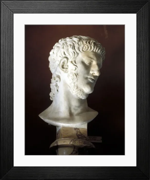 Framed Print : Marble bust of Nero, Roman, c54. Artist: Nero Framed Print : Marble bust of Nero, Roman, c54. Artist: Nero