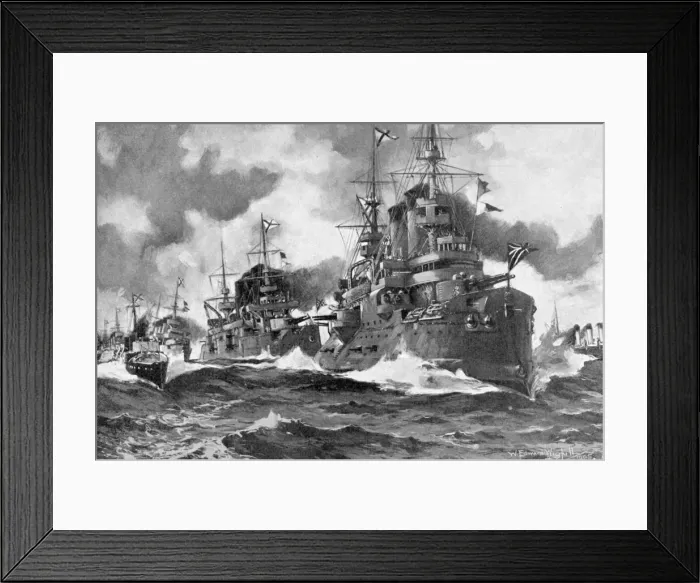 Framed Print : The great Russian fleet steaming forth for the last time, Russo-Japanese War, 1904 Framed Print : The great Russian fleet steaming forth for the last time, Russo-Japanese War, 1904