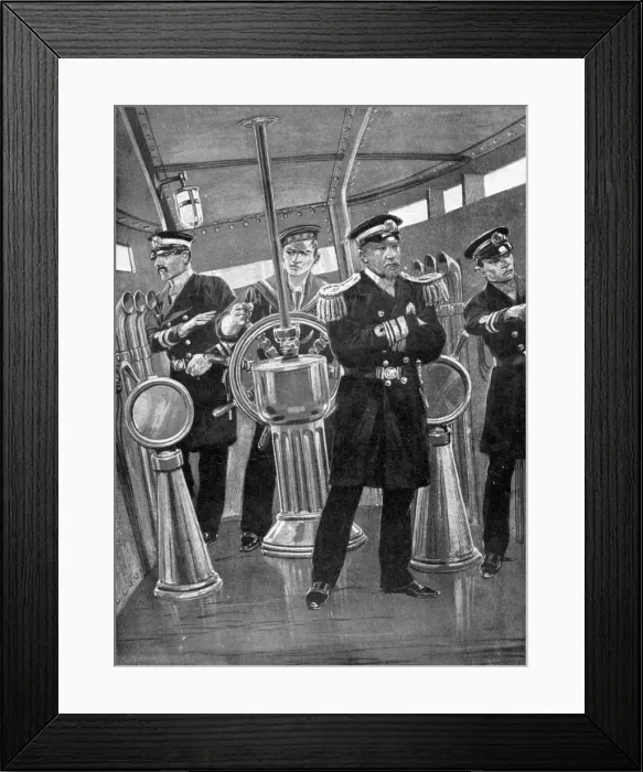 Framed Print : Heihachiro Togo on his flagship, Japanese naval commander, Russo-Japanese War, 1904-5 Framed Print : Heihachiro Togo on his flagship, Japanese naval commander, Russo-Japanese War, 1904-5