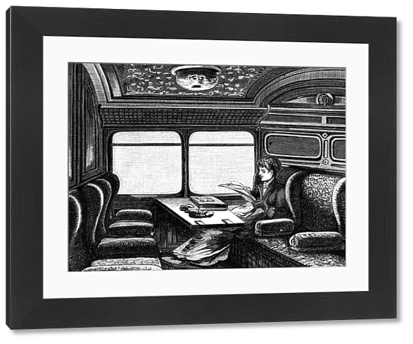 Compartment on the Orient Express reserved for women, c1895