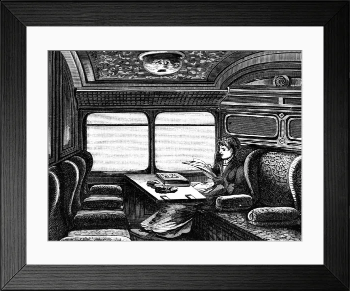 Framed Print : Compartment on the Orient Express reserved for women, c1895