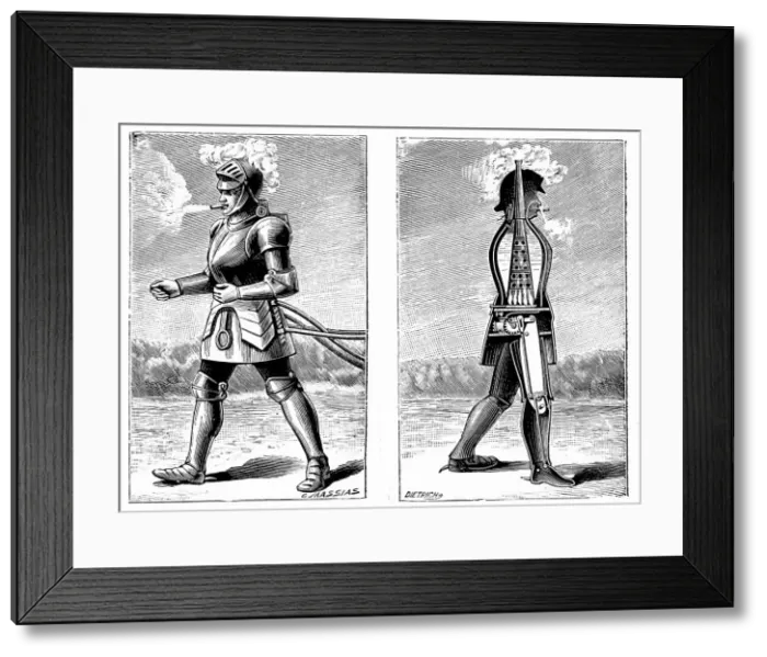 Framed Print : George Moores steam man, 1893. Artist: George Moore Framed Print : George Moores steam man, 1893. Artist: George Moore