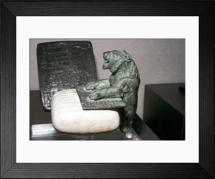 Framed Print : Copper and limestone foundation deposit, Syria, Hurrian, end of 3rd millenium BC Framed Print : Copper and limestone foundation deposit, Syria, Hurrian, end of 3rd millenium BC