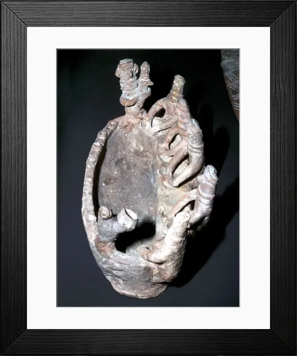 Framed Print : Terracotta model of people at a basin, Cyprus, Middle Bronze Age, 2000-1600 BC Framed Print : Terracotta model of people at a basin, Cyprus, Middle Bronze Age, 2000-1600 BC