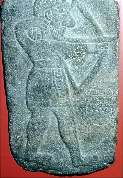 Hittite relief of an archer, Tell Halaf, Syria, c10th - 9th century BC