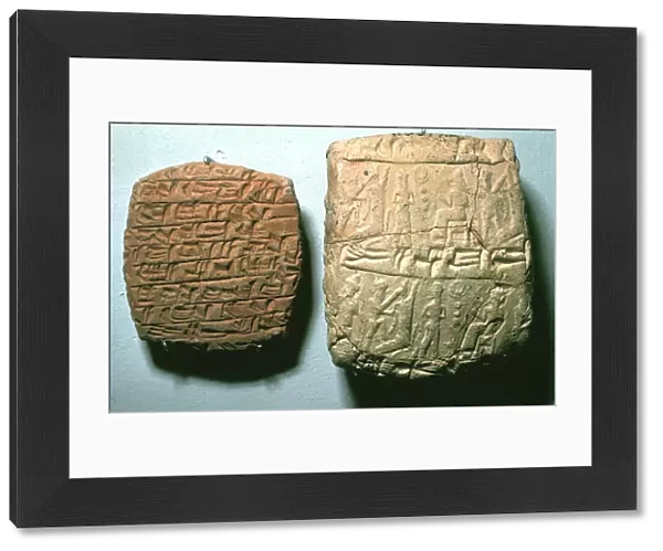 Hittite clay tablet and envelope, Kul-Tepe, c1900 BC