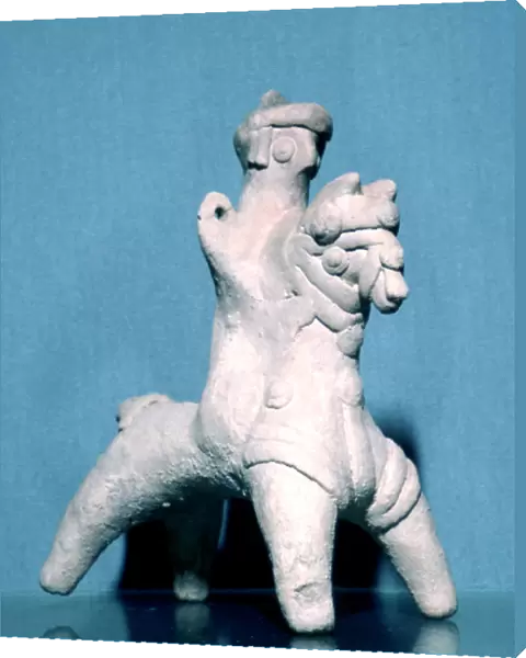 Neo-Hittite terracotta figurine of a horseman, Carcemish, 8th century BC