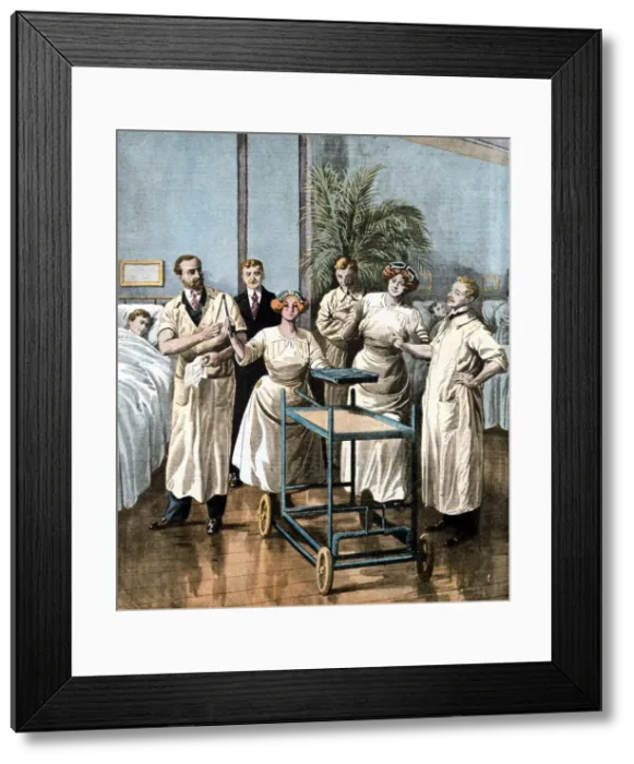 Framed Print : Mademoiselle Claire, an automaton built by Robert Herdner, 1912. Artist: Robert Herdner Framed Print : Mademoiselle Claire, an automaton built by Robert Herdner, 1912. Artist: Robert Herdner