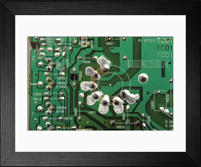 Framed Print : Printed circuit board Framed Print : Printed circuit board