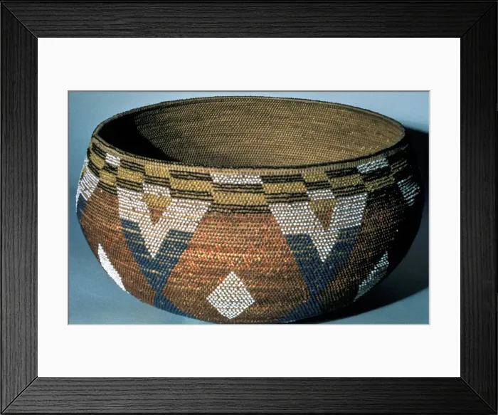 Framed Print : Ceremonial basket, North American Indian Framed Print : Ceremonial basket, North American Indian